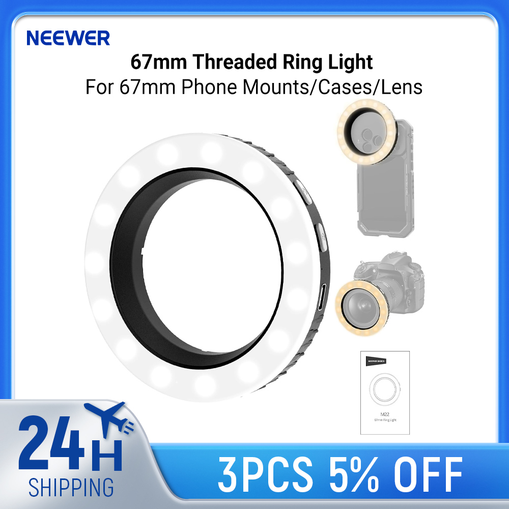 Photography Basic - NEEWER Basics 67mm Threaded Ring Light