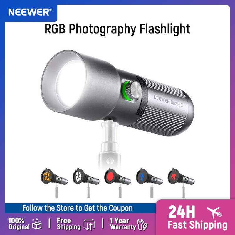 Photography Basic - NEEWER Basics RGB Photography Flashlight,4 Colors/20