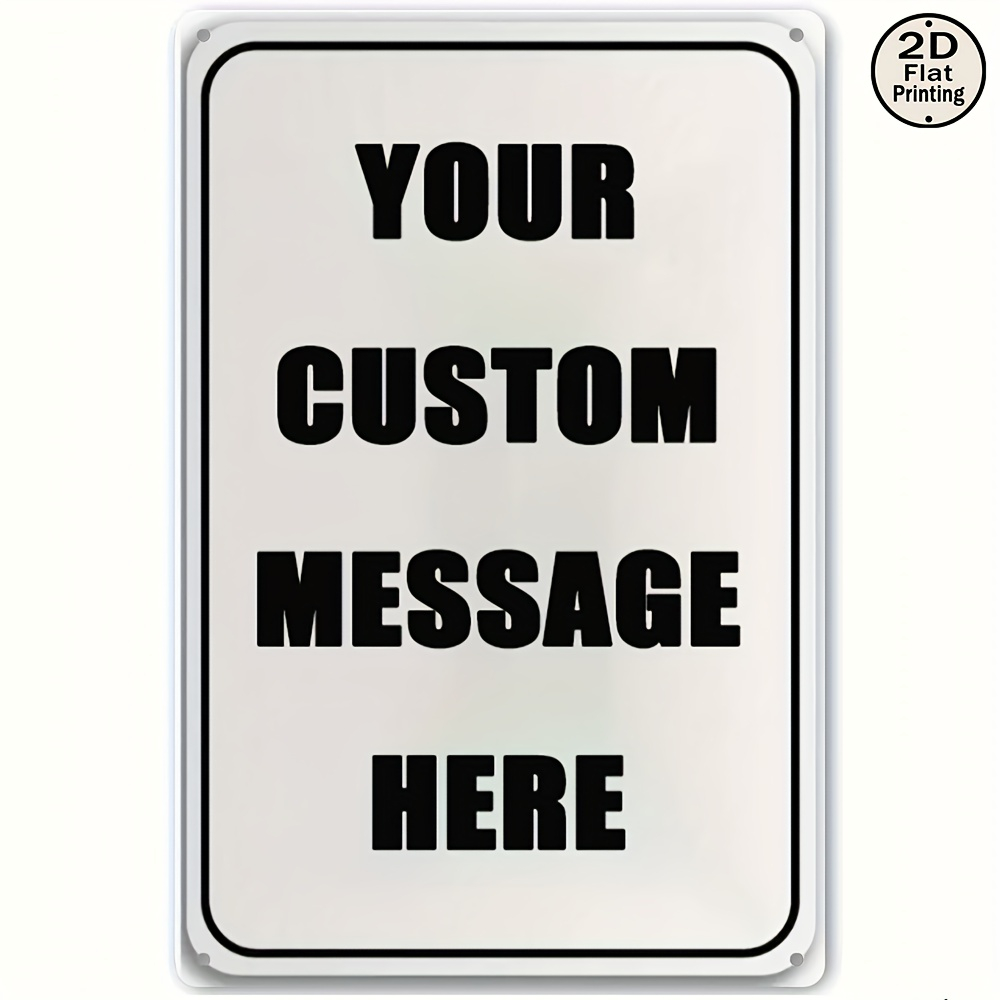 Photography Logo - Custom Metal Tin Sign Personalized Your