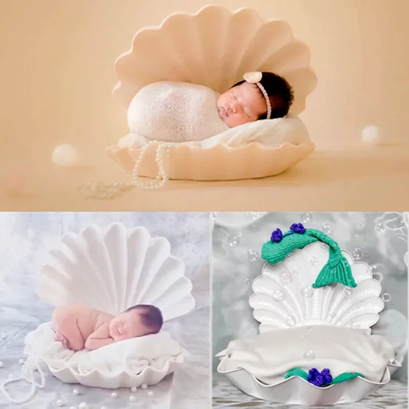 Photography Composition - Newborn Photography Props Iron Shell Bed