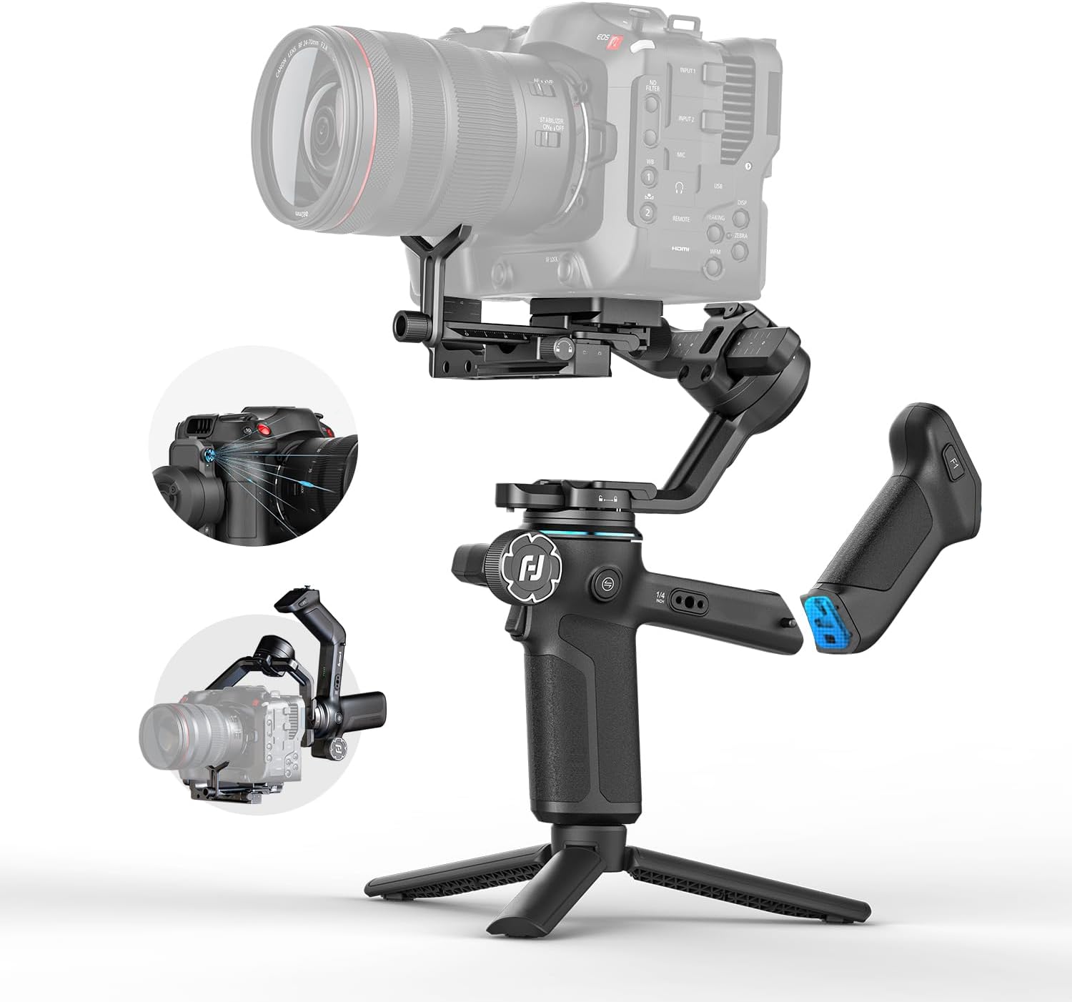 Handheld Stabilizer Gimbal - 3-Axis Handheld Gimbal Stabilizer with AI