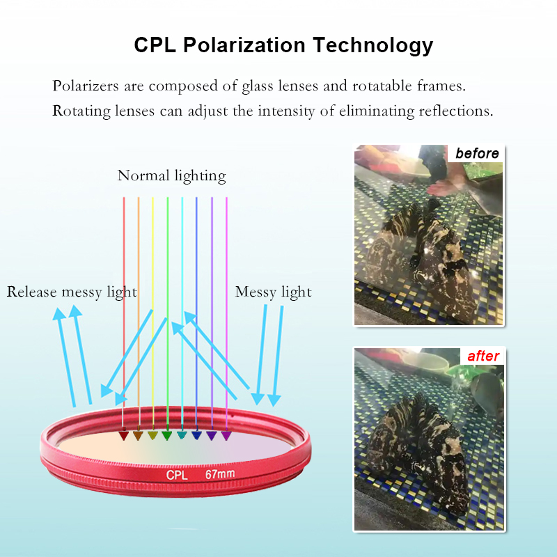 CPL Filter Anti Glare 52mm 67m - Photography Outdoor review and price