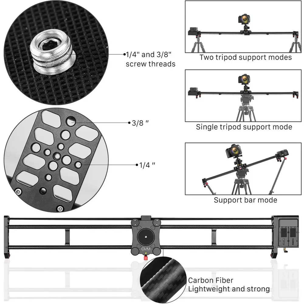GVM GT-120WD 47inch Motorized  - Camera Slider Rail review and price