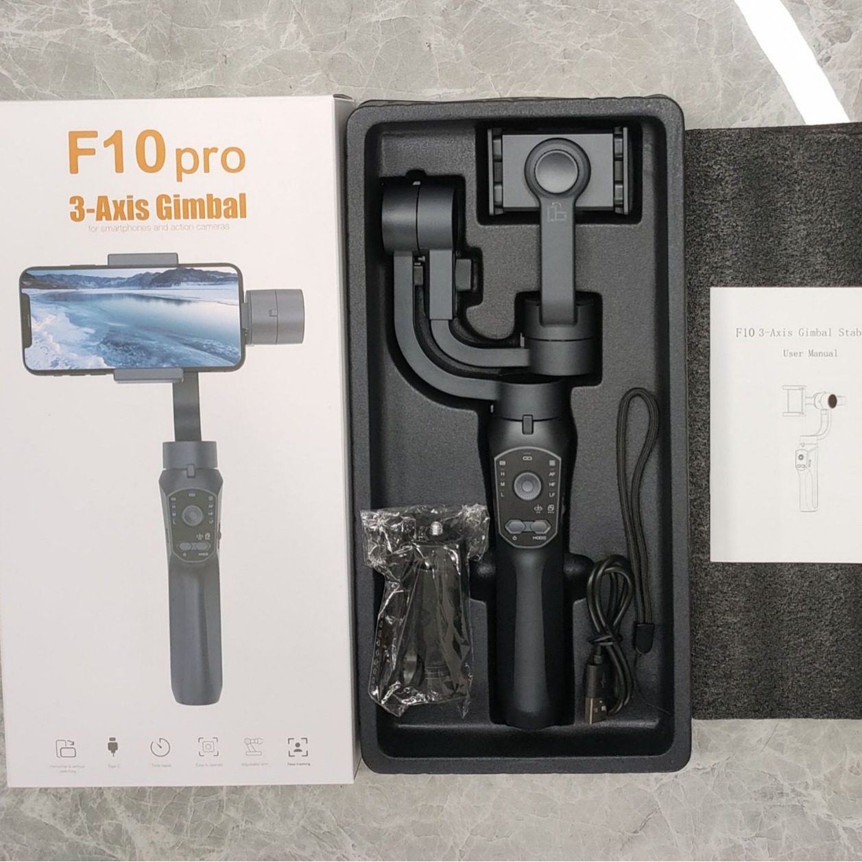 F10 PRO Handheld Mobile Phone  - Handheld Stabilizer Gimbal review and price