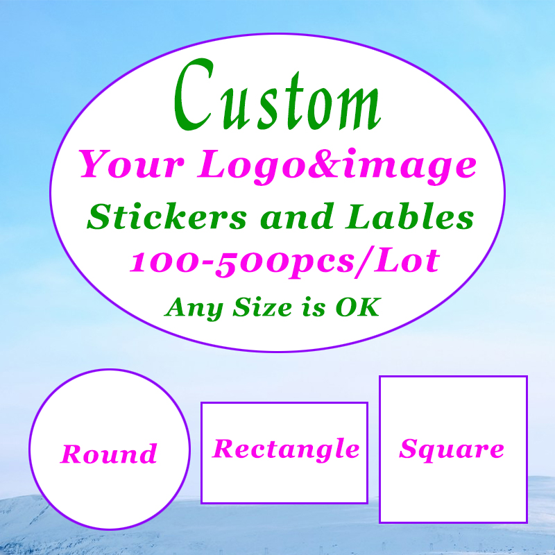 500-100Pcs Custom Stickers Cus - Photography Logo review and price