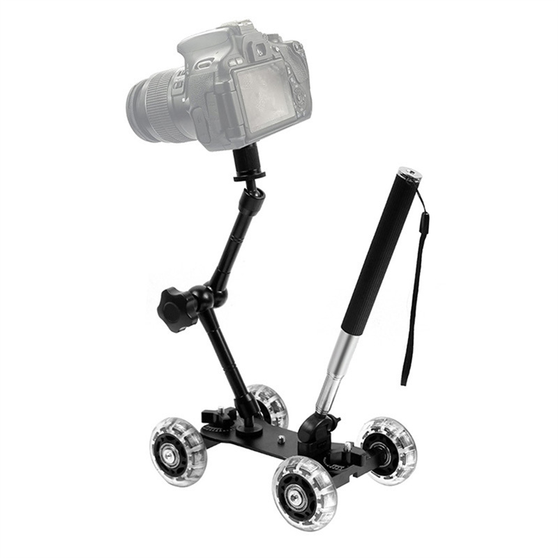 Mobile Rolling Sliding Dolly S - Camera Slider Rail review and price