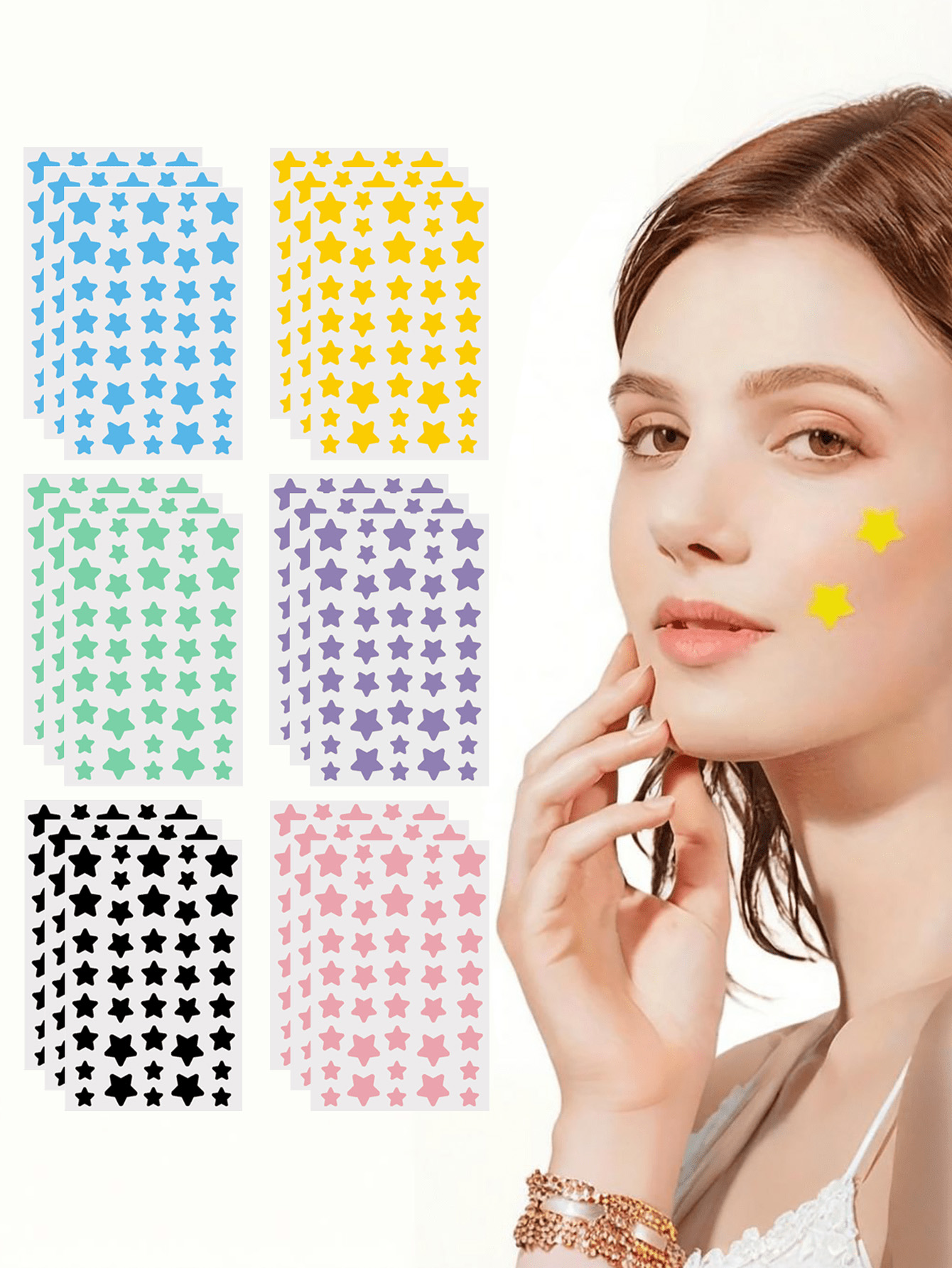 240 Pieces/Cute Star Face Stic - Photography Outdoor review and price