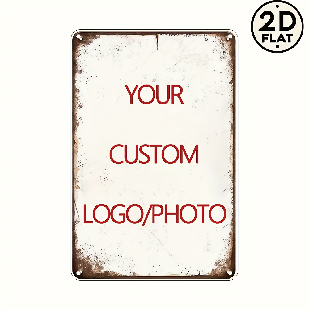 Custom Metal Tin Sign Personal - Photography Logo review and price