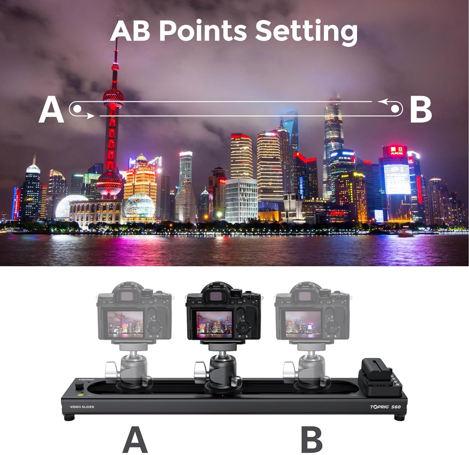 Accsoon Toprig S40 Motorized S - Camera Slider Rail review and price