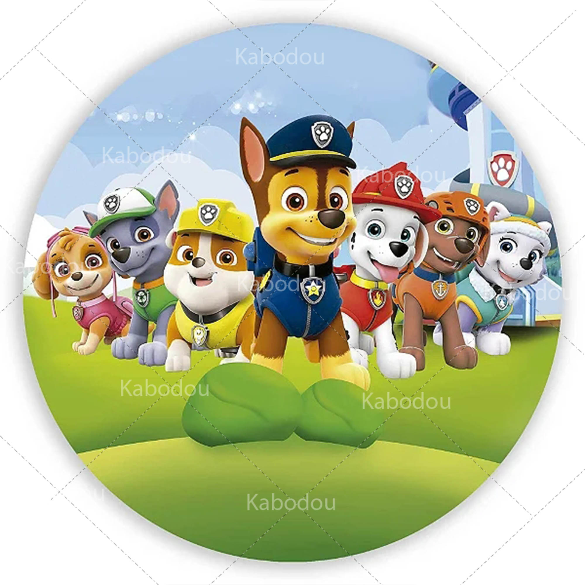 Paws Patrols Round Backdrop Do - Photography Composition review and price