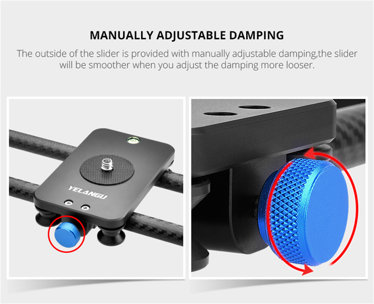YELANGU 40CM Carbon Fiber Came - Camera Slider Rail review and price
